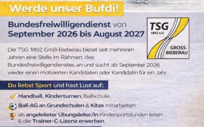 Werde unser Bufdi!